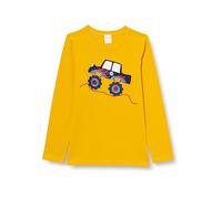 Fred's World by Green Cotton Jungen Hello Monstertruck L/S T Blouse, Mango, 92 EU