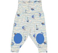 Weiche Krabbelhose Piratenschiffe creme-hellblau 62