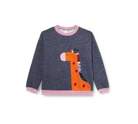 Fred's World by Green Cotton Unisex Hello Giraffe Sweatshirt, Denim Navy, 92 EU