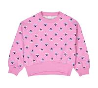 Fred's World Flower Sweatshirt - 116 / mauve/ sea angel/ navy / 95% bio Baumwolle 5% Elasthan