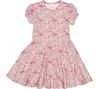 Fred's World: Kleid mit Puffärmeln und Blumenmuster BLOOM - 98 / Almond/ Papaya/ Navy / 95% Baumwolle 5% Elasthan