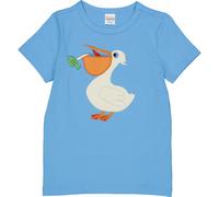 Fred's World: T-Shirt mit Pelikanmotiv HELLO - 92 / All blue / 95% Baumwolle 5% Elasthan