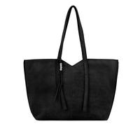 FredsBruder All About Beads Shopper Tasche Leder 39 cm schwarz