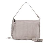FredsBruder All About Beads Umhängetasche Leder 28 cm grau