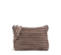 FredsBruder Bestseller Riffel Beuteltasche taupe, Leder, Damen