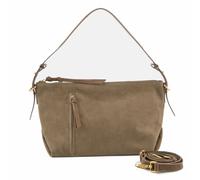 FredsBruder Beyond Schultertasche Leder 37.5 cm grau