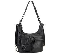 FredsBruder Forever Schultertasche Leder 38 cm schwarz