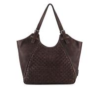 FredsBruder Calm Weave Shopper Tasche Leder 45 cm braun