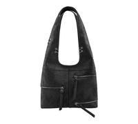 FREDsBRUDER Leder Schultertasche Rebel At Heart Hobo Black schwarz
