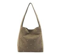 FredsBruder The Beaded One Schultertasche Leder 32 cm oliv