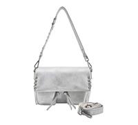 FREDsBRUDER Leder Schultertasche Umhängetasche Rebel At Heart Big Shoulderbag Silver silberfarben