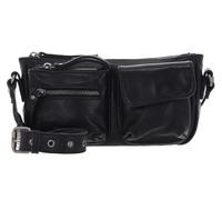 FREDsBRUDER Leder Umhängetasche Schultertasche In My Pocket Crossbag Black schwarz