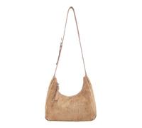 FREDsBRUDER Leder Umhängetasche Velvet Wild Midi Hobo Camel hellbraun