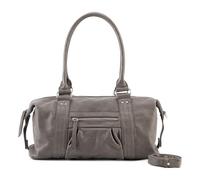 FredsBruder Pocket Play Schultertasche Leder 40 cm grau