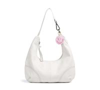 FredsBruder Take A Smile Umhängetasche Leder 33 cm weiss