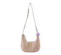 FredsBruder Take A Smile Umhängetasche Leder 33 cm beige