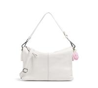 FredsBruder Take A Smile Umhängetasche Leder 30 cm weiss