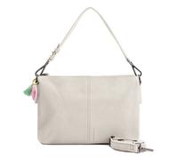 FredsBruder Take A Smile Umhängetasche Leder 30 cm weiss