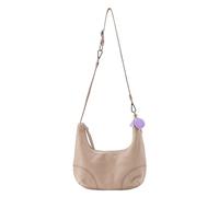 FredsBruder Take A Smile Umhängetasche Leder 33 cm beige