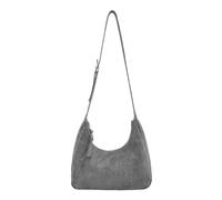 FredsBruder Velvet Wild Umhängetasche Leder 26.5 cm grau