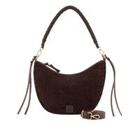 FREDsBRUDER Weave Harmony Round Midi Hobo Bag Dark Chocolate