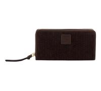 FREDsBRUDER Weave Harmony Zip Wallet Dark Chocolate