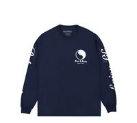 Free & Easy Olde English LS Tee Blau in Größe S
