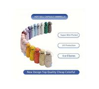 Free Fashion Minimalistischer Taschenschirm mit UV-Block., Fantasy Schwarz