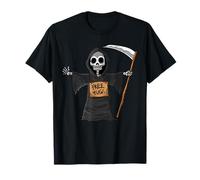 Free Hugs Grim Reaper Halloween Party Cosplay Lazy Costume T-Shirt