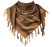 FREE SOLDIER Halstuch/Kopftuch Shemagh,100% Baumwolle Pali-Tuch Schals Unisex,Braun,110 * 110cm