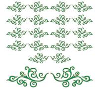 FREEBLOSS 10 Paar Bestickte Flicken, Grün, Bestickt, Ausgefallene Barock Applikation, Bestickter Aufnäher Zum Aufbügeln, Aufnäher Für Kleidung, Bestickte Applikationen Für Heimwerkerarbeiten