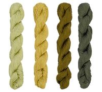 FREEBLOSS 4 Stück Sashiko Garn Sashiko Strang 100 m X 4 Farben Stickgarn Aus Reiner Baumwolle Japanische Nähgarne Quilt Und Stickset Zubehör Grün