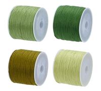 FREEBLOSS 4 Stück Sashiko Garn Sashiko Strang 110 Meter * 4 Farben Grün Baumwoll Stickerei Nähgarn Japanisches Quilting Und Stick Sashiko Kit Zubehör