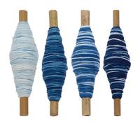 FREEBLOSS 4 Stück Sashiko Garn Sashiko Strang 35 Yards * 4 Farben Nähgarn Baumwollstickgarn Japanisches Quilting Und Stick Sashiko Kit Zubehör Gemischtes Blau
