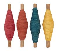 FREEBLOSS 4 Stück Sashiko Garn Sashiko Strang 38 Yards * 4 Farben Natürlich Pflanzengefärbter Baumwoll Stickgarn Japanisches Quilting Und Stick Sashiko Set Zubehör