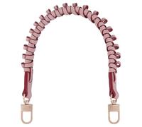 FREEBLOSS Geflochtener Ledergriff Geldbörsenriemen Ersatz Für Handtaschen Rosa Clutch Taschengriff Für Damen 17" lang