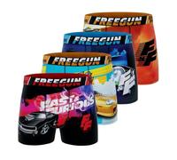 FREEGUN Boxershorts Herren, Fast and Furious, 4er-Pack, Rot 02 (2XL)