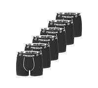 FREEGUN Boxershorts Herren Strapazierfähig, Unterhosen Männer, Leicht (6er Pack), Schwarz, 2XL