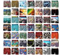 FREEGUN Boxershorts Junge Pack Surprise, Unterwäsche Für Junge Leute, Zufälliges Muster, Stretch (5er Pack), Mehrfarbig, 6/8 Jahre