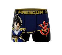 FREEGUN Dragon Ball Z Herrenunterhose | Vegeta-Druck mit elastischem Gürtel bestickt | abriebfeste Unterhose, Dragon Ball Z, XL