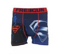 Freegun Herren-Boxershorts DC Comics Superman DC25 BLU - Bequeme und lustige Unterwäsche mit blauem Aufdruck des kultigsten Superhelden
