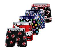 Freegun Herren Fglvq/1/Bm/Pk5 Retroshorts, Rot/Blau/Weiß/Schwarz, L (5er Pack)