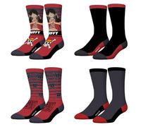 FREEGUN Herren-Socken, One Piece, Fantasie, 4 Stück, Rot/Schwarz/Grau/Weiß, 43-46