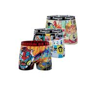 FREEGUN Herren Street Art Boxershorts, Atmungsaktiv und Ultra-weich (3er Pack), Größe 2XL