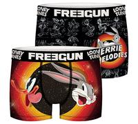 FREEGUN Looney Tunes Herren Boxershorts 2er Pack Bugs Bunny Daffy Duck Druck S M L XL XXL, Größe:S, Farbe:Motivmix 1