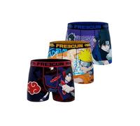 FREEGUN Naruto Herren Boxershorts, Sasuke, Itachi, Original Manga (3er Pack), Größe XL