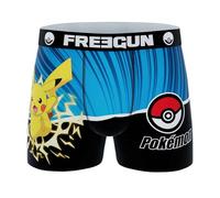 FREEGUN Pokemon Herren-Boxershorts, Pika Volt PKM18, S