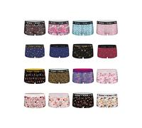 FREEGUN Shorty Mädchen Pack Surprise, Unterwäsche Mädchen, Zufälliges Muster, Angenehm (3er Pack), Schwarz, 6/8 Jahre