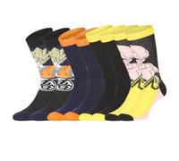 FREEGUN Socken Jungen 35-38, DRAGON BALL Z 4er-Pack, Schwarz