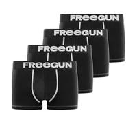 Unterhosen Männer Ohne Verformung, Boxershorts Herren, Bewegungsfreiheit (4er Pack), Schwarz, M